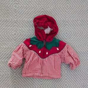 Vintage Carter's 6-9m Strawberry Gingham Jacket